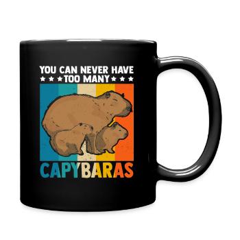 Capybara Capybara Rongeur Rétro - Mug uni - noir - Droite