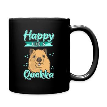 Marsupial Kangourou à queue courte Quokka Heureux - Mug uni - noir - Droite