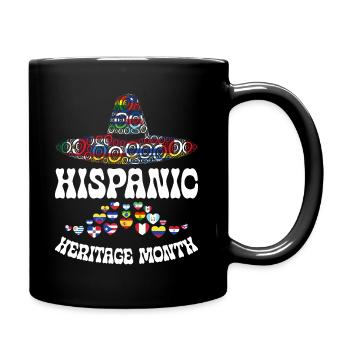 Sombrero Mois De L'Héritage Hispanique Pays - Mug uni - noir - Droite
