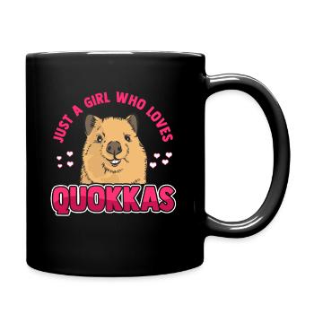 Quokka marsupial kangourou à queue courte drôle - Mug uni - noir - Droite