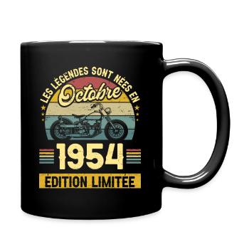 Legendes Nées En Octobre 1954 70ème Anniversaire - Mug uni - noir - Droite
