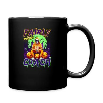 Halloween Coach Fairly Decent Coach Skeleton - Full Colour Mug - black - Right