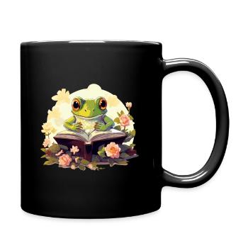 Cottagecore Grenouille Floral Nature Lover - Mug uni - noir - Droite