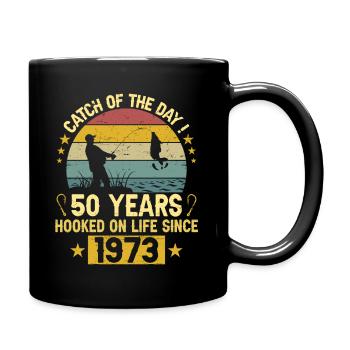 Anniversaire Pêcheur 1973 50 Ans Anniversaire - Mug uni - noir - Droite