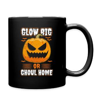 Halloween Jack O Lantern Pumpkin - Full Colour Mug - black - Right