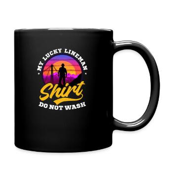 Bâton de monteur de lignes Lucky Lineman Outfit - Mug uni - noir - Droite