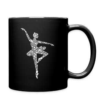 Ballerina Ballet Dancer Dancer Ballet Girl - Full Colour Mug - black - Right