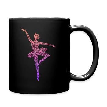 Ballerine Ballet Danseuse Dames Ballet Girl - Mug uni - noir - Droite