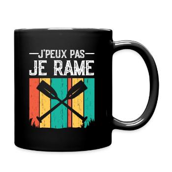 Humour Aviron Rameur Rameuse Sport Nautique Rame - Mug uni - noir - Droite