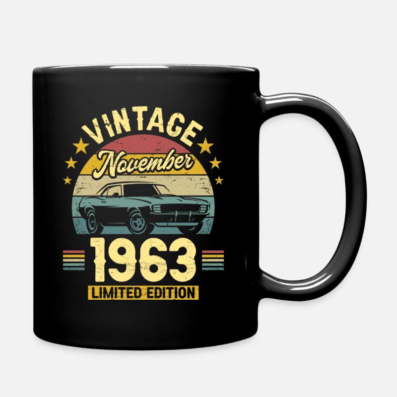 Jubiläum November 1963 60 Jahre - Tasse einfarbig - Schwarz