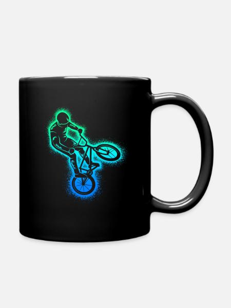 BMX Bike Stunt Hommes Enfants Vélo BMX Garçons - Mug uni - noir