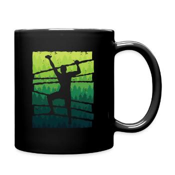 Climbing, Free Climbing, Boys, Mountains, Bouldering - Full Colour Mug - black - Right