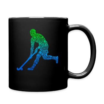Joueurs de hockey Hockey sur gazon Enfants Hockey Garçons - Mug uni - noir - Droite