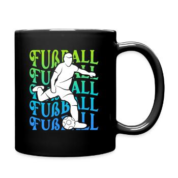 Joueur de football Vintage de football pour enfants - Mug uni - noir - Droite