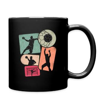 Handball Players Handball Players Children Handball Boys - Full Colour Mug - black - Right