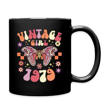 Vintage Année 1979 Fête Anniversaire Femme 45 Ans - Mug uni - noir - Droite