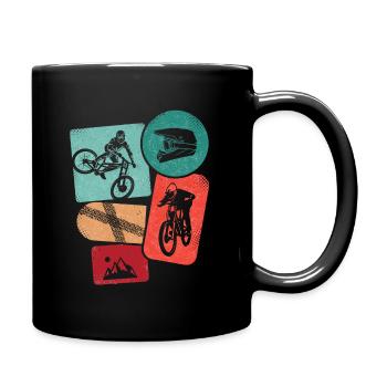 VTT VTT Hommes VTT Garçons - Mug uni - noir - Droite