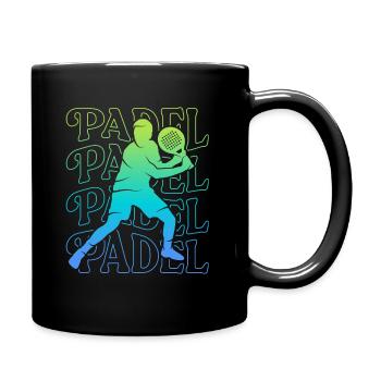 Padel Tennis Padel Tennis Boys Padel Men - Full Colour Mug - black - Right