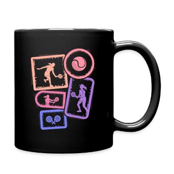 Padel Tennis Padel Girls Women Padel - Full Colour Mug - black - Right