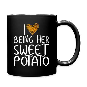 J'aime Être Sa Patate Douce Couple Thanksgiving - Mug uni - noir - Droite