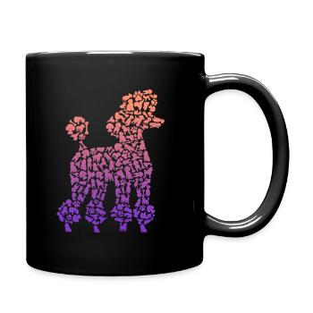 Caniche Amoureux Chiens Propriétaire Chien Caniche Enfants - Mug uni - noir - Droite