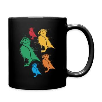 Macareux Macareux Filles Enfants Macareux - Mug uni - noir - Droite