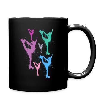 Roller Skates Kids Roller Skating Roller Skate Girls - Full Colour Mug - black - Right
