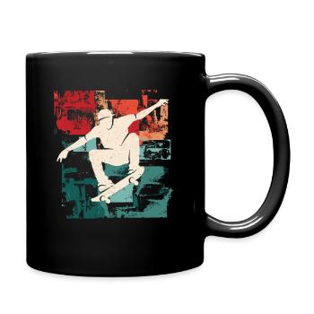 Skateboarder Skateboard Enfants Skater Garçons - Mug uni - noir - Droite