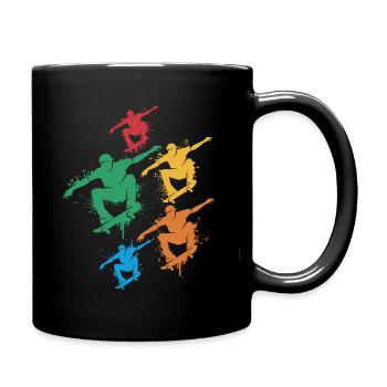 Skater Skateboard Filles Garçons Skateboarder - Mug uni - noir - Droite