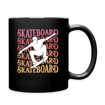 Skateboarder Girl Skater Damen Skateboard Mädchen - Tasse einfarbig - Schwarz - Rechts