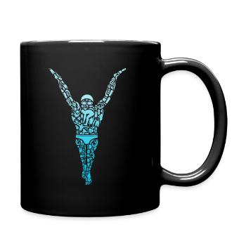 Schwimmen Schwimmsport Jungen Schwimmer Kinder - Tasse einfarbig - Schwarz - Rechts