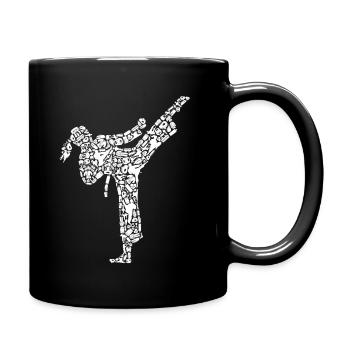 Karaté Fille Arts Martiaux Femmes Enfants Taekwondo - Mug uni - noir - Droite