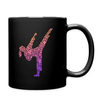 Karaté Fille Arts Martiaux Filles Femmes Taekwondo - Mug uni - noir - Droite