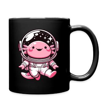 Axolotl Astronaute Amphibien de l’espace - Mug uni - noir - Droite