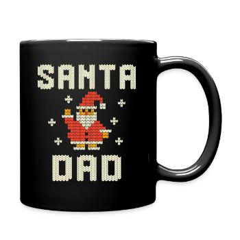 Dad Santa Claus Gift Christmas Surprise Dad - Full Colour Mug - black - Right