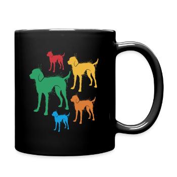 Weimaraner Dogs Dog Motif Weimaraner Children - Full Colour Mug - black - Right
