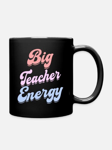 Energische Lehrerin Lehrerin - Tasse einfarbig - Schwarz