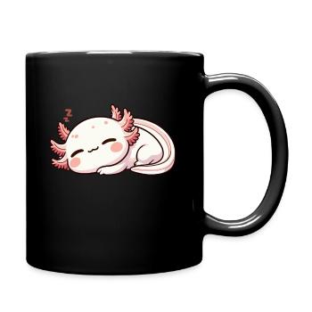 Axolotl Kawaii Chemise de sommeil Relax - Mug uni - noir - Droite