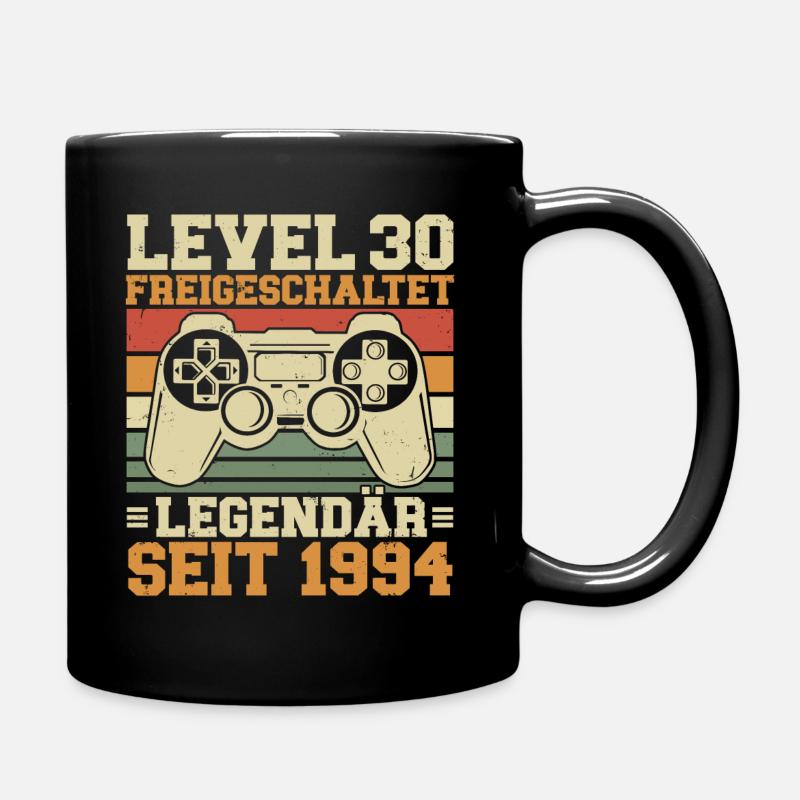 Level 30 freigeschaltet Legendär seit 1994 - Tasse einfarbig - Schwarz