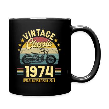 Moto Année 1974 Motard 50 Ans Anniversaire - Mug uni - noir - Droite