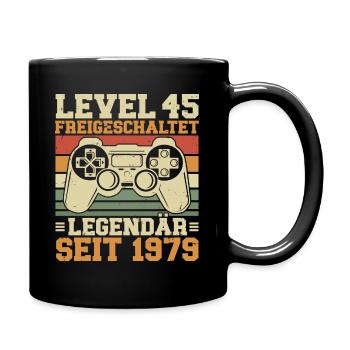 Niveau 45 débloqué Légendaire depuis 1979 - Mug uni - noir - Droite