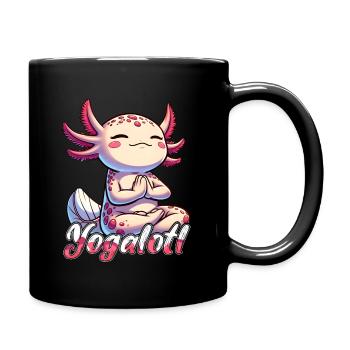 Yogalotl Yoga Méditation Pleine conscience Bien-être - Mug uni - noir - Droite