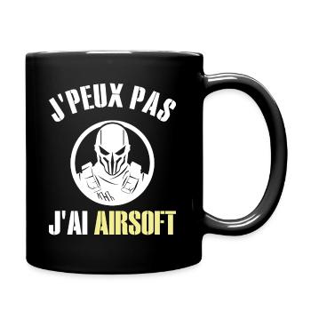 Je Peux Pas J'Ai Airsoft Humour Airsofteur - Mug uni - noir - Droite