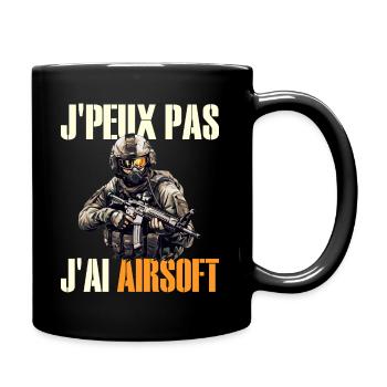 Je Peux Pas J'Ai Airsoft Humour Airsofteur - Mug uni - noir - Droite