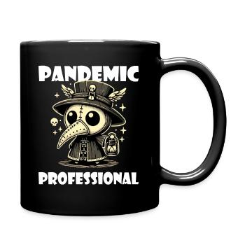 Humor Krankenschwester Pestdoktor Arzt - Tasse einfarbig - Schwarz - Rechts