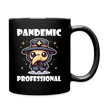 Humor Krankenschwester Pestdoktor Arzt - Tasse einfarbig - Schwarz - Rechts