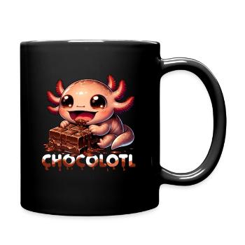 Chocolate Chocolate Cake Candy Axolotl - Full Colour Mug - black - Right