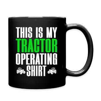 Landwirt Traktorfahrer Landwirt - Tasse einfarbig - Schwarz - Rechts
