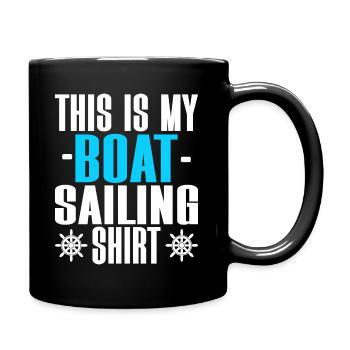 Seemann, Bootsfahrer, Kapitän - Tasse einfarbig - Schwarz - Rechts