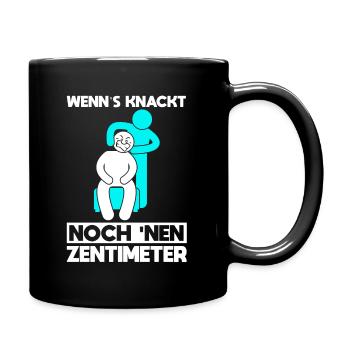 Physiotherapeuten Lustig Physiotherapie Humor - Tasse einfarbig - Schwarz - Rechts
